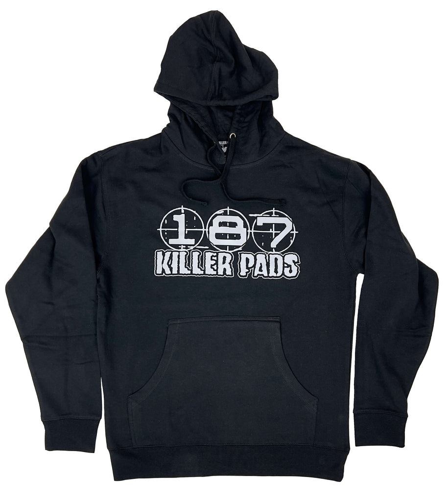 187 BLOCK LOGO HOODIE - Black