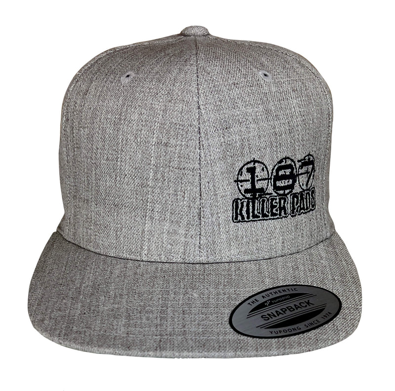 187 BLOCK LOGO FLAT - Heather Grey