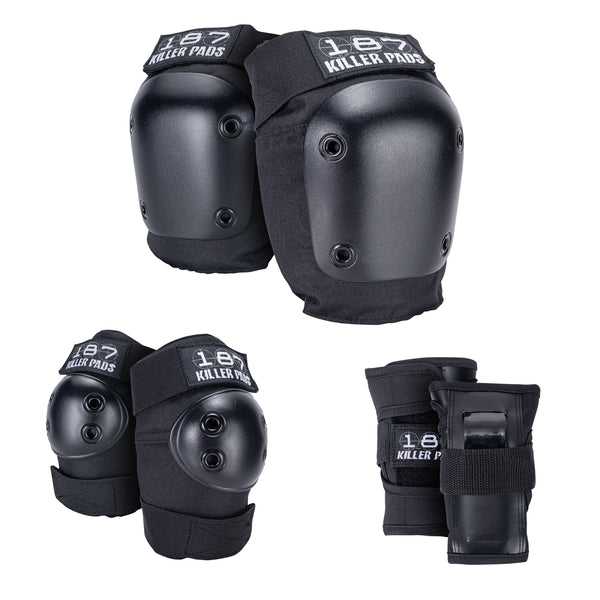 PRE-K SIX PACK PAD SET - BLACK – 187killerpads