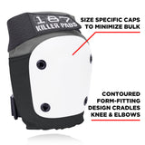 Grey/Black with White Caps