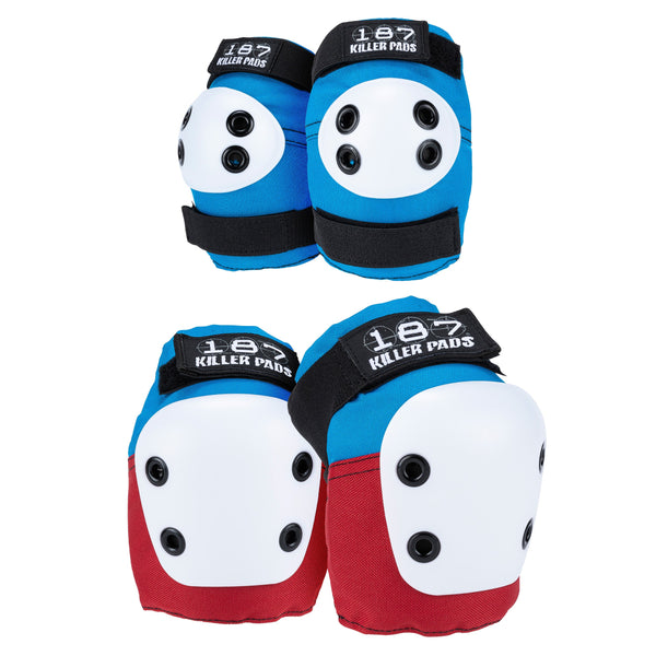 187 Killer Pads - Electric Blue Lock In Recaps - Fit Pro Knee & Derby 187 Killer Pads - Electric Blue Lock In Recaps - Fit Pro Knee & Derby