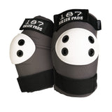 ELBOW PAD - Grey with White Caps