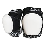 PRO KNEE PAD - Black/White with White Caps