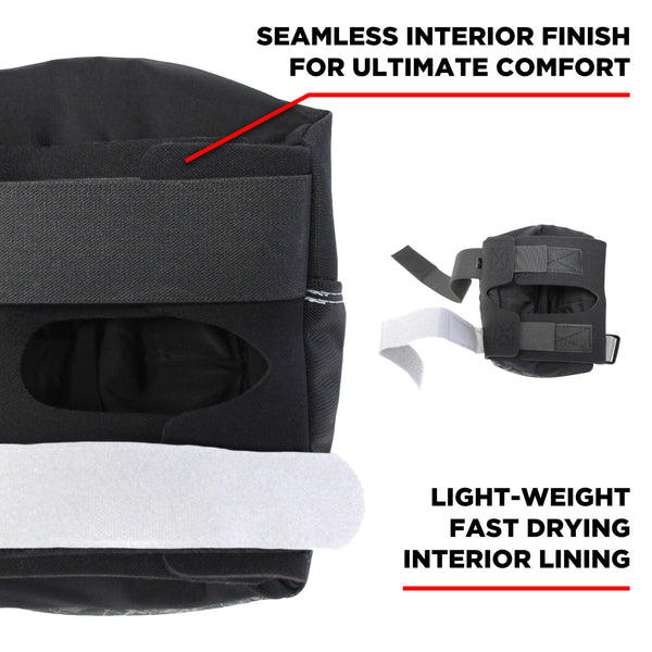 PRO KNEE PAD - Black/White with White Caps – 187killerpads