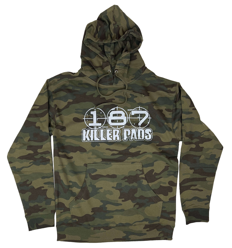 187 BLOCK LOGO HOODIE - Forest Camo