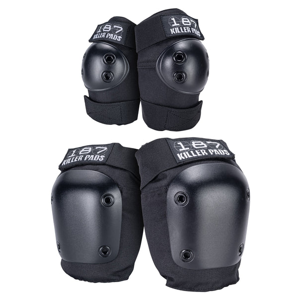 KNEE & ELBOW PAD COMBO PACK - Black – 187killerpads