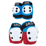 KNEE & ELBOW PAD COMBO PACK - Red/White/Blue