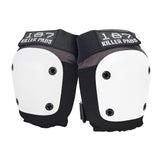 FLY KNEE PAD - Grey/Black with White Caps
