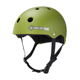 Pro Skate Helmet w/ Sweatsaver Liner - Army Green Matte